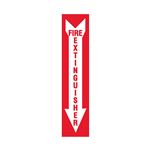 Fire Extinguisher Down Arrow Marker 4 x 18 - Vinyl